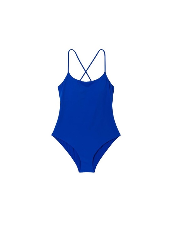 Victoria's Secret Other - Victoria's Secret Swim Blue Oar Scoop One-Piece Swimsuit Size XL Like New